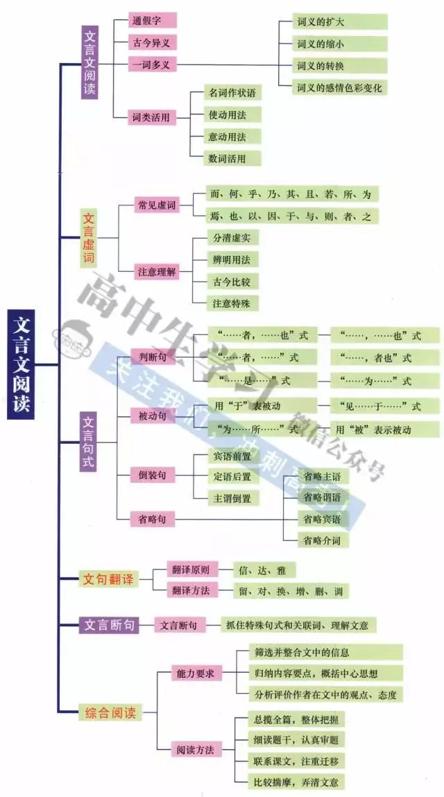 高中9科思维导图/高频考点导图汇总