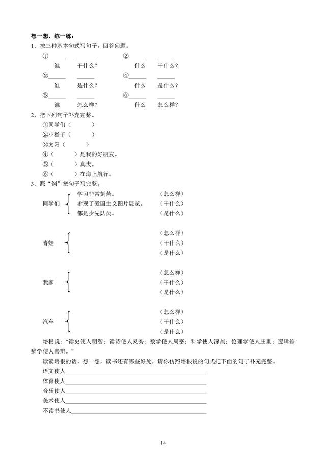 小学生作文入门小学作文基本功训练（完整版）