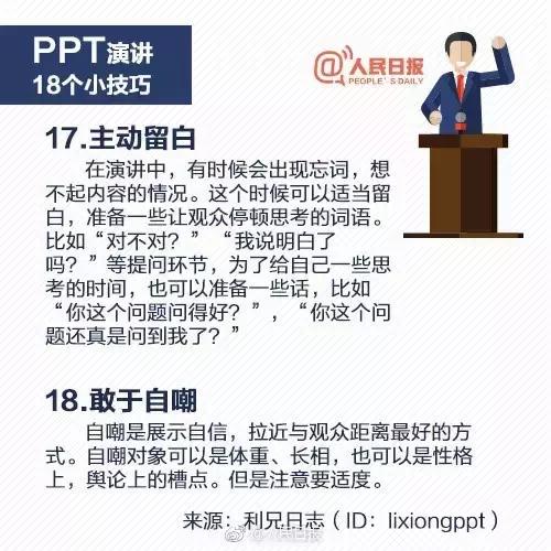 18个PPT实用演讲技巧，让你一鸣惊人！