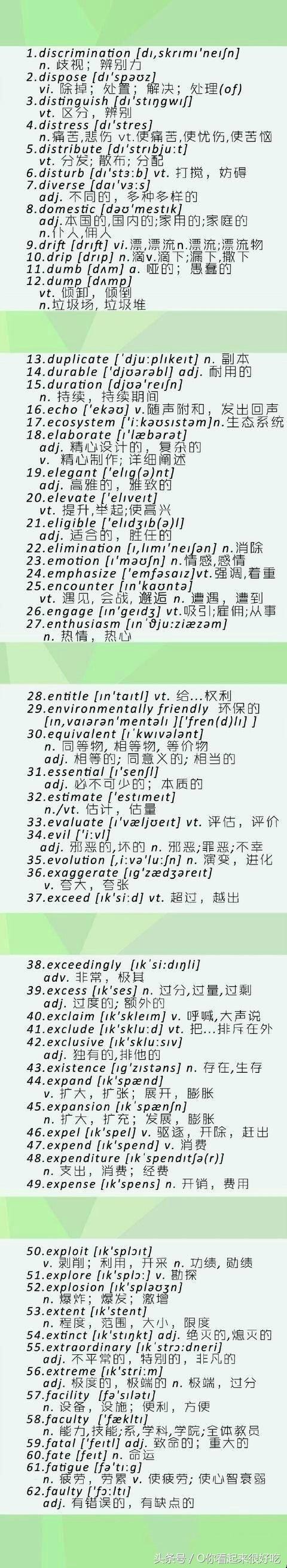 这是我最后一次拯救你的四六级，认识这500个高频词汇完爆四六级