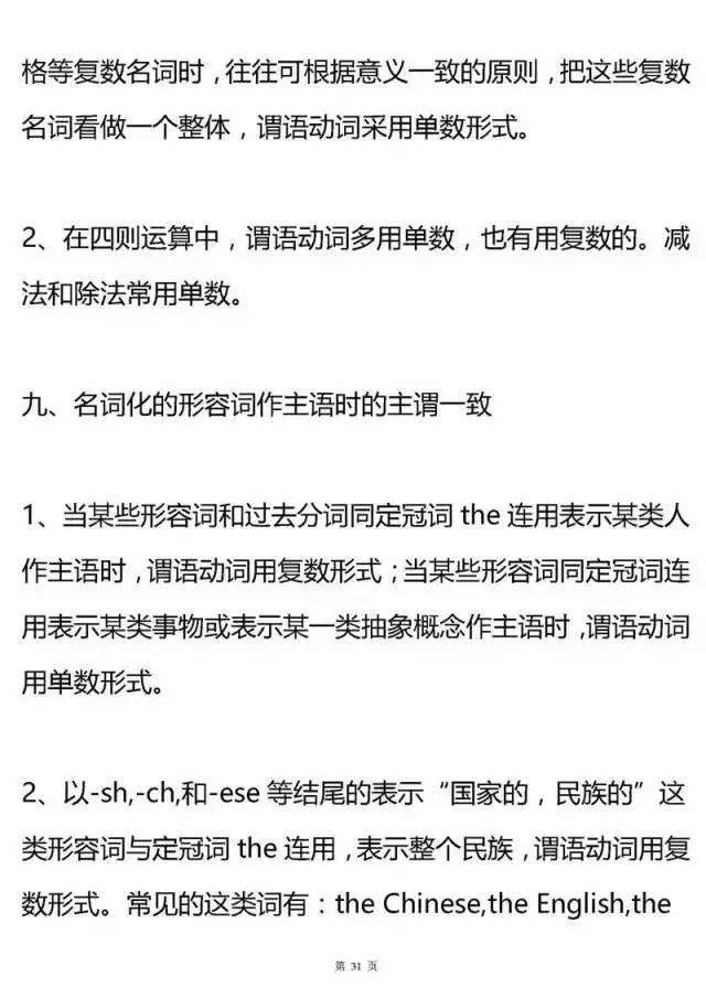 史上最全高中英语语法大汇总！掌握了，高考英语至少130+！