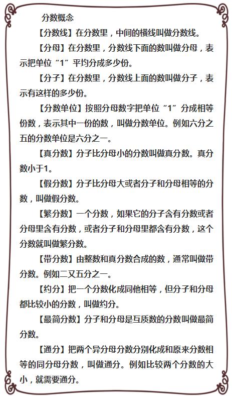 吃透这180个数学知识点，小升初满分不用愁！建议家长为孩子收藏