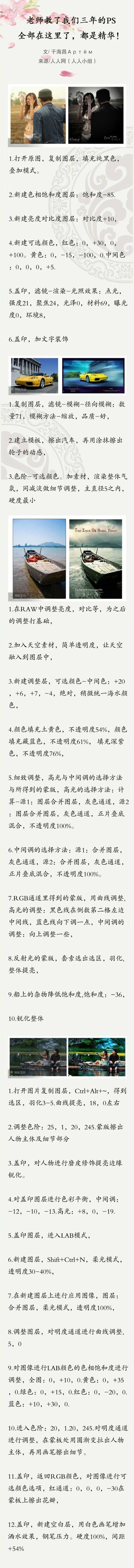 老师教了我们三年的PS，全部在这里了，都是精华！