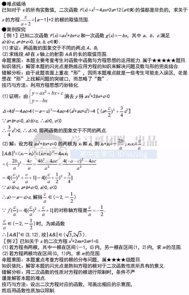 高中数学41个重难点知识详解