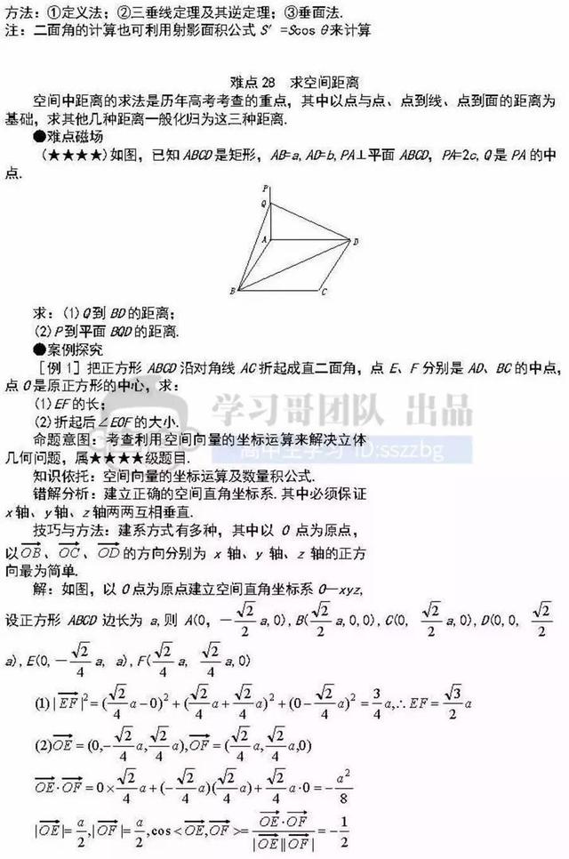 高中数学41个重难点知识详解