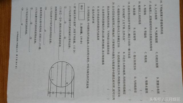 你们一直在找的7年级地理月考试卷，来到了