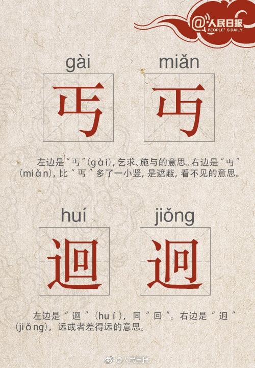 长知识，这些相似的“双胞胎”汉字你们认识几个？