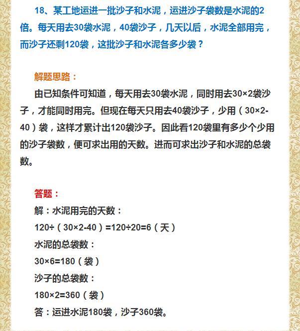 孩子不会做应用题怎么办？数学老师带你过五关斩六将！