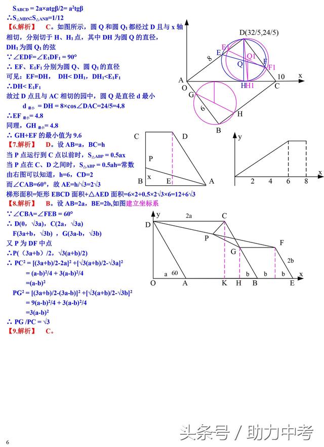 中考数学易错题精选附详细答案解析