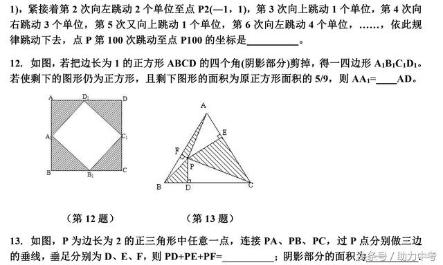 中考数学易错题精选附详细答案解析