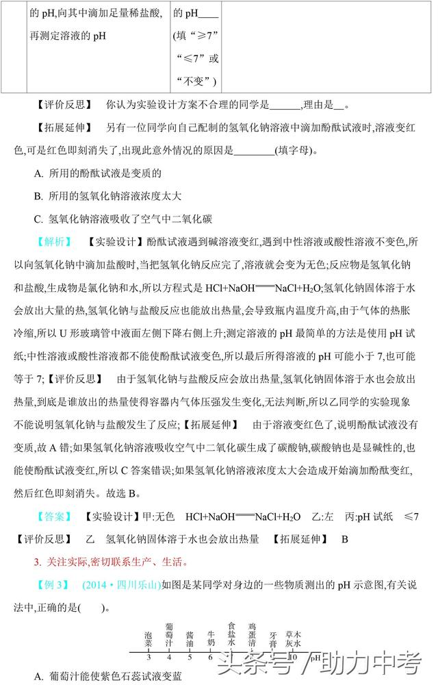 中考化学常考酸和碱名师提分攻略含易错点解析