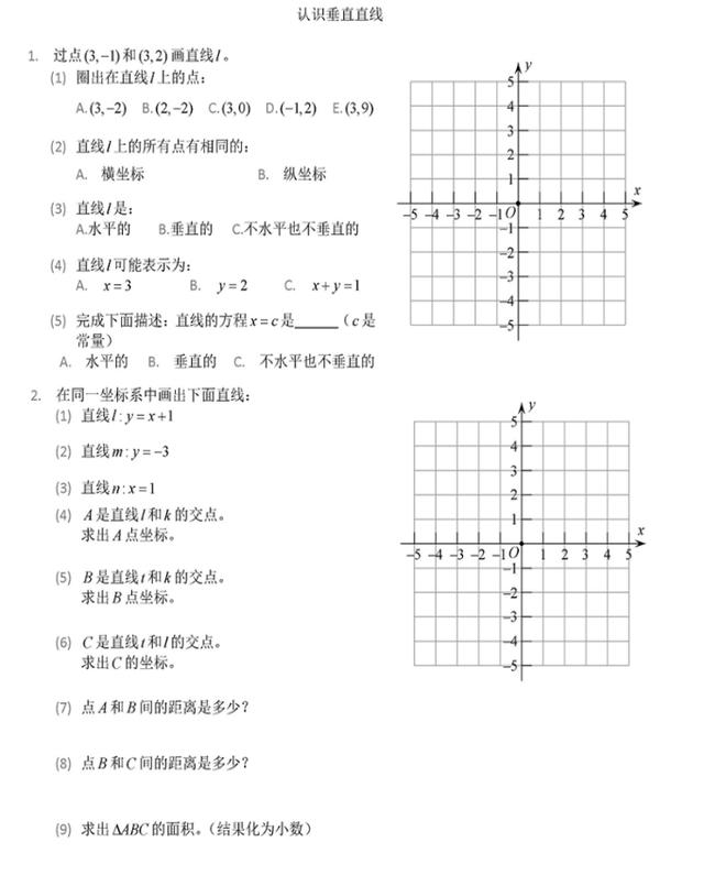 初一下册 平面直角坐标系 考试再也不用担心