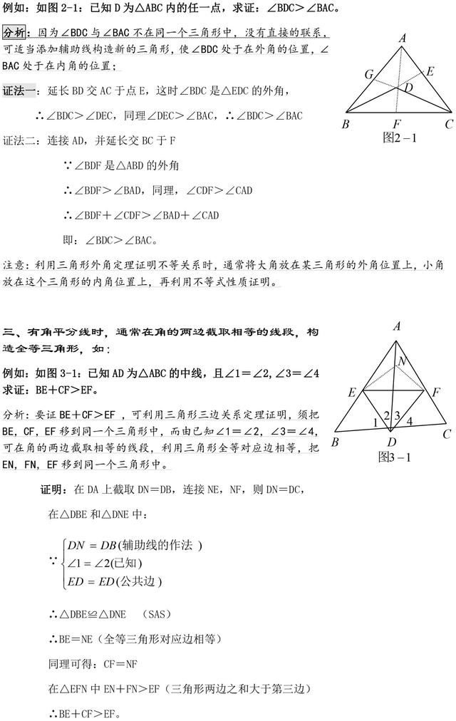 名师总结初中数学常用辅助线添加方法，值得借鉴！