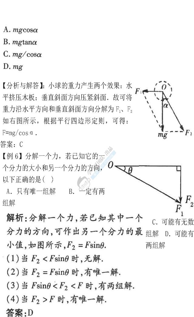 高中物理必考知识清单｜期中考试必备！