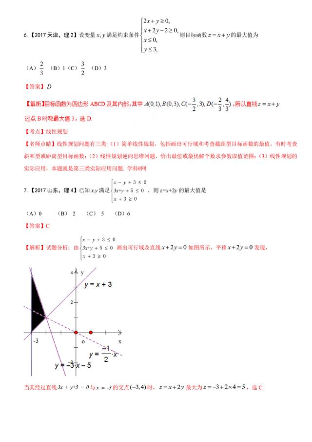 2017高考数学数列与不等式考题汇编详细解析，太好了！（请收藏）