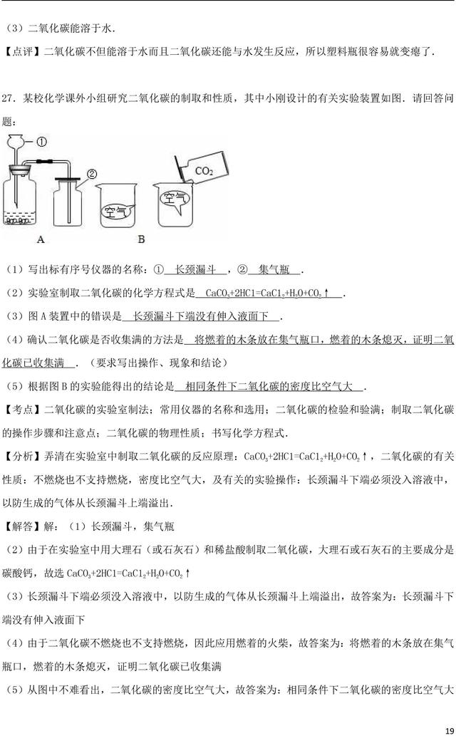 中考化学总复习空气专题训练含解析