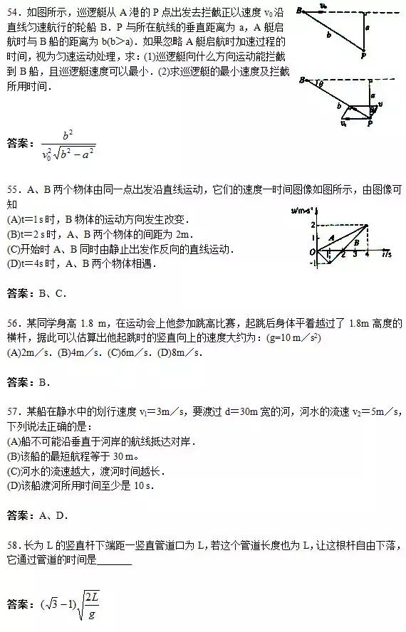 高考物理｜150道易错题+30个常考物理模型及隐含条件大汇总！