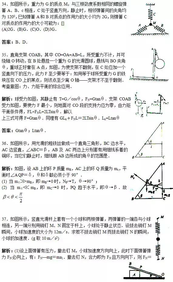 高考物理｜150道易错题+30个常考物理模型及隐含条件大汇总！