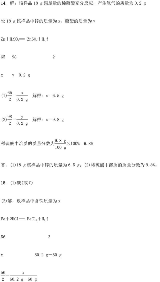 中考化学计算题型和解法归纳，中考常考题型都在这了！