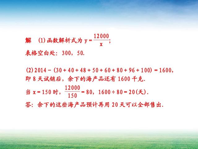 建立函数关系解数学实际问题