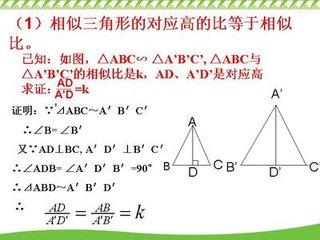 初中几何《相似三角形的判定》定理知识点归纳总结例题讲解基础练