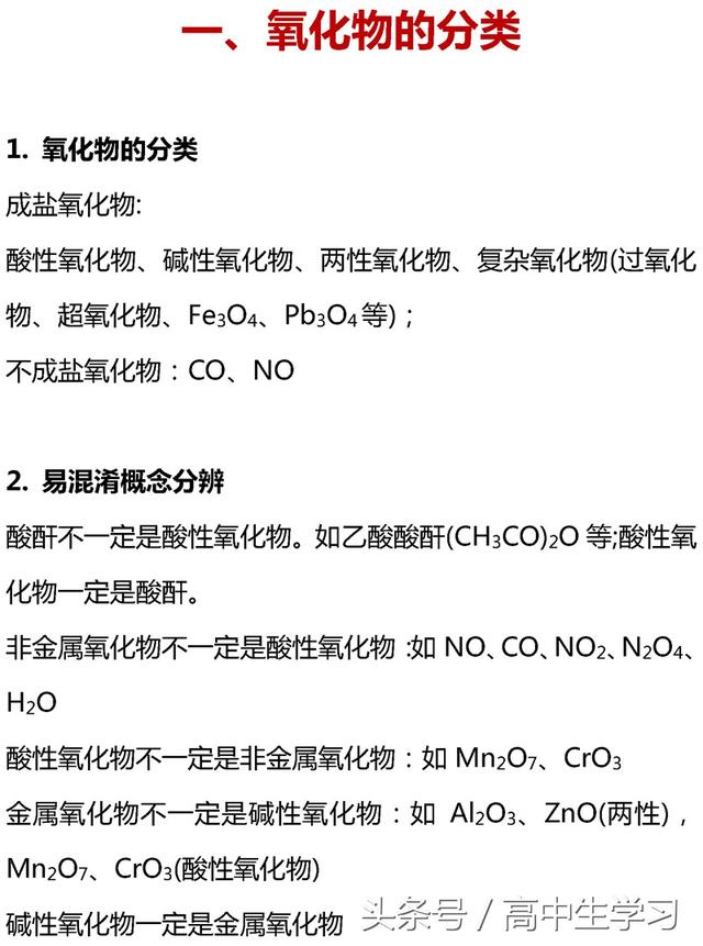 掌握高考化学这13类核心考点，你就是化学尖子生！