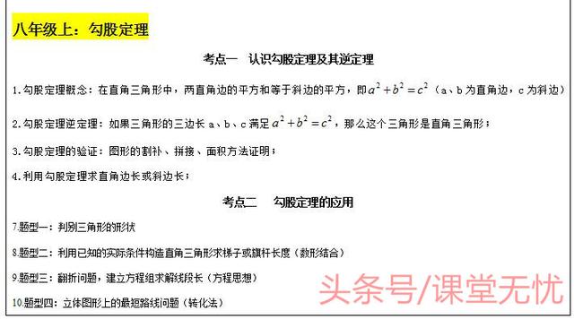 北师大版初中数学几何知识总结（精品汇总）