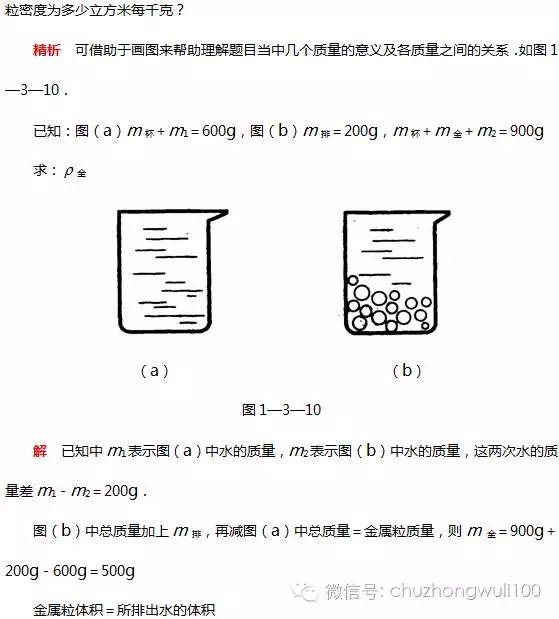 质量和密度，32道典型例题解析