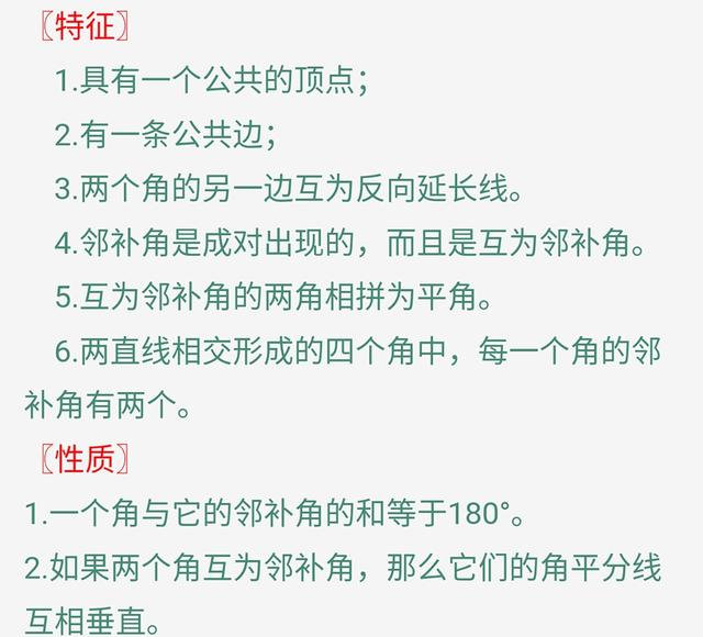 七年级数学《平行线与相交线》知识点总复习，尽快收藏打好基础！