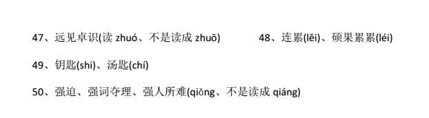 这50个字，你绝对会读错！（附100个常见错别字）