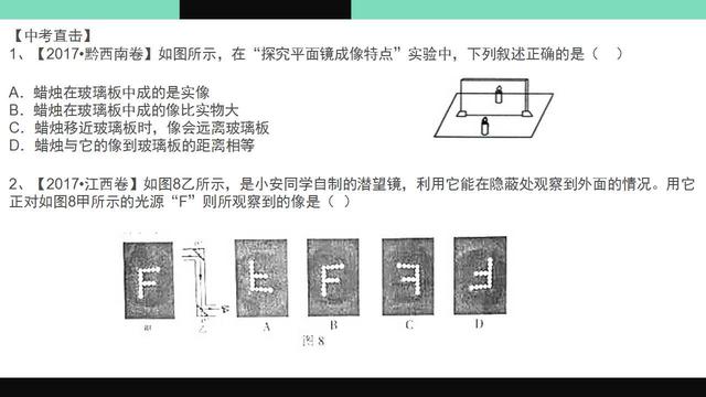 八年级物理复习（光现象2）重点题型！