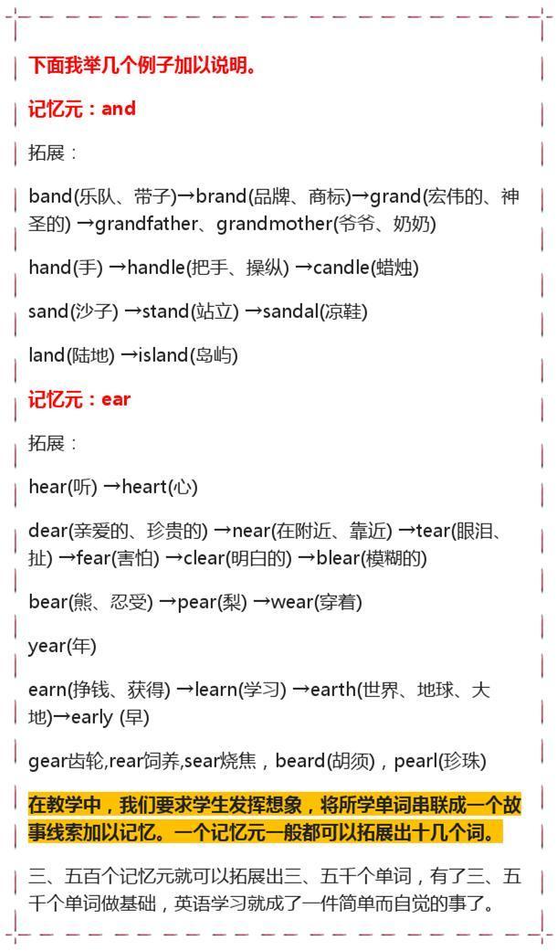 分享一下记忆单词的方法