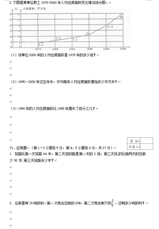 小升初数学全真模拟试卷