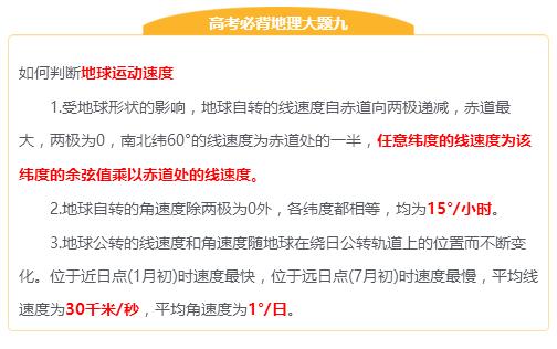 2018高考：地理必备10种大题，小记一下，复习更轻松！