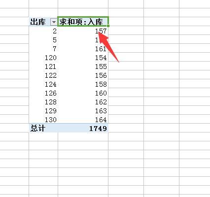 如何利用excel快速求出库存