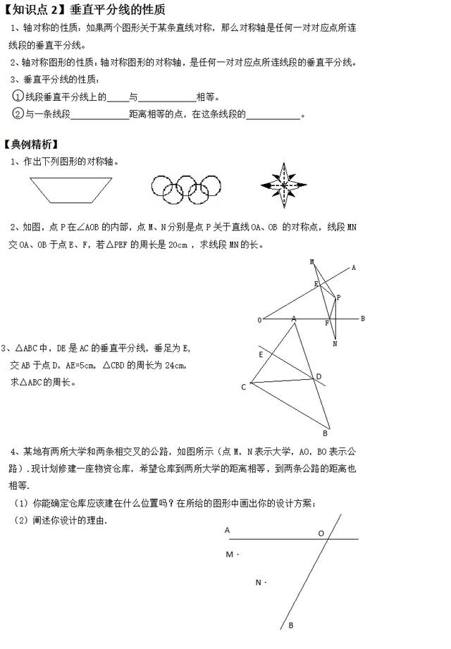 「八年级数学」轴对称查漏补缺，你真的全部掌握？这种题型会了？