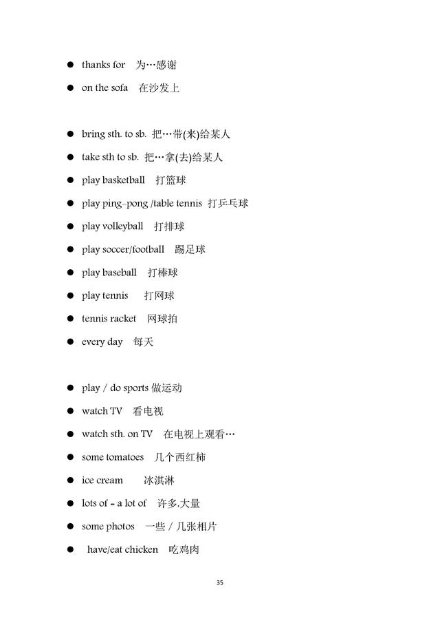 人教版初一英语上册语法专项练习