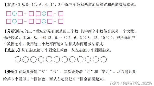 掌握这十个经典的重点题型，一年级数学期末考试，满分机会大增！