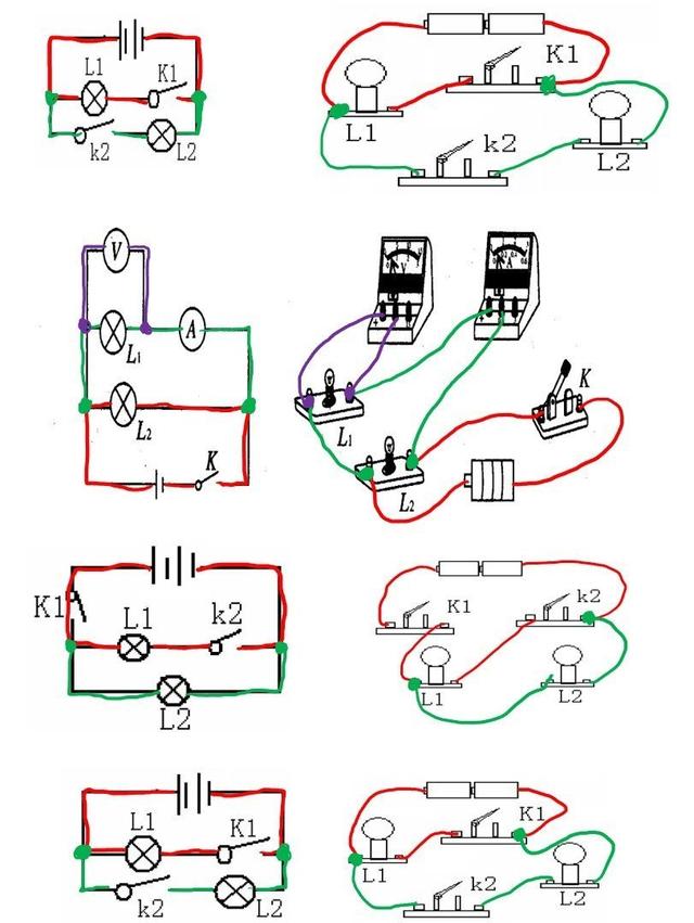 物理电路图的画法及实物图的连接