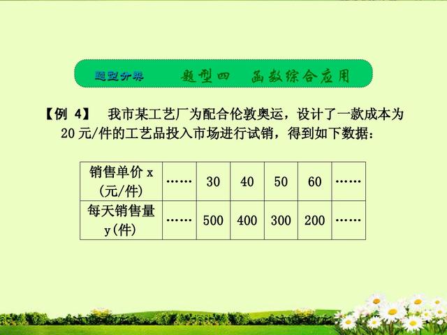 中考数学对于函数的实际问题要认真，相关题型是重点考查对象