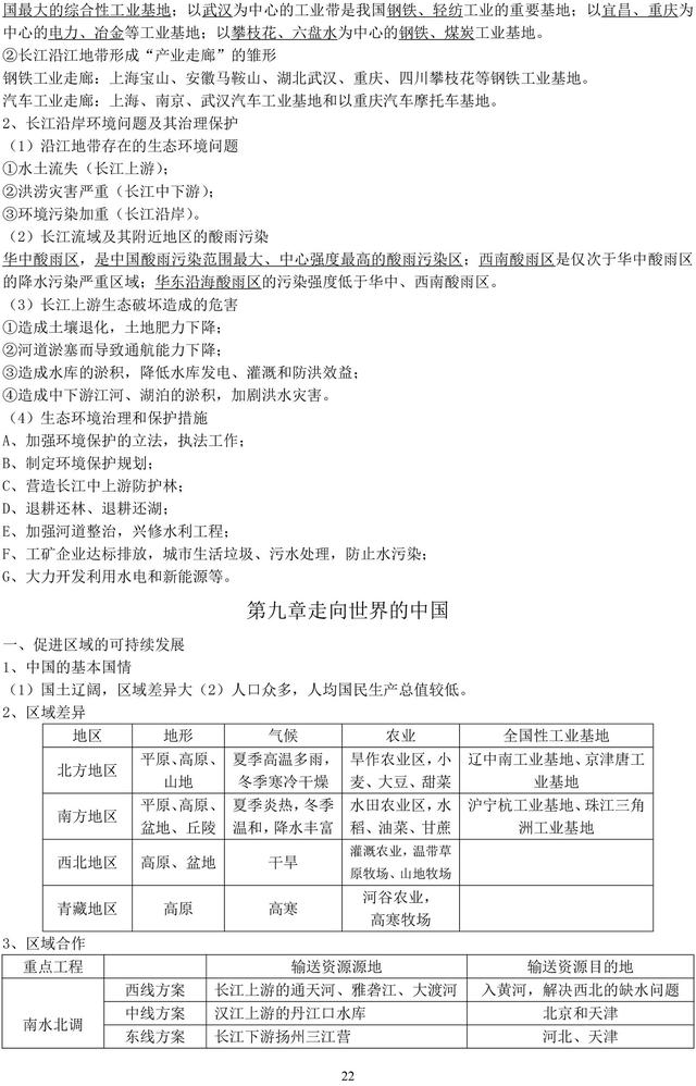 初中地理必考知识点汇总，收藏了，期末复习一定用得上！