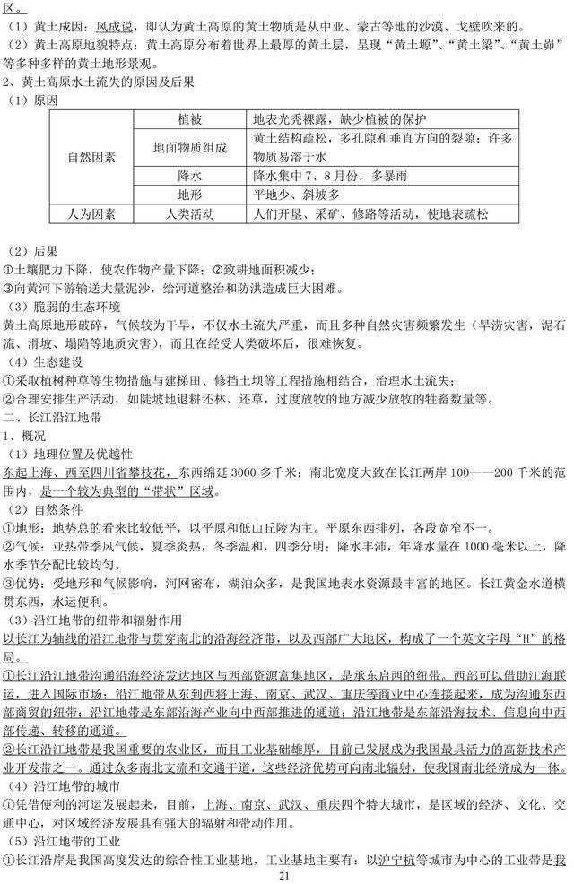 初中地理必考知识点汇总，收藏了，期末复习一定用得上！