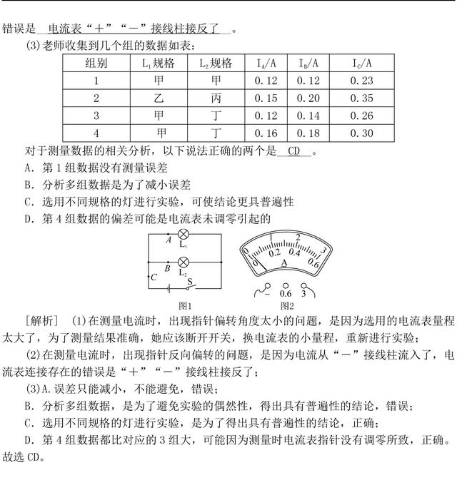 这些中考物理电流和电路经典题型，你都会做了吗？