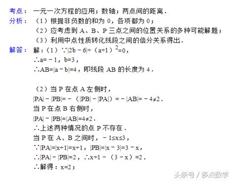 只要掌握两点，就不怕数轴动点问题了