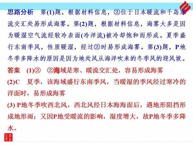 2018届高三地理复习雾的分类成因和高考题专题