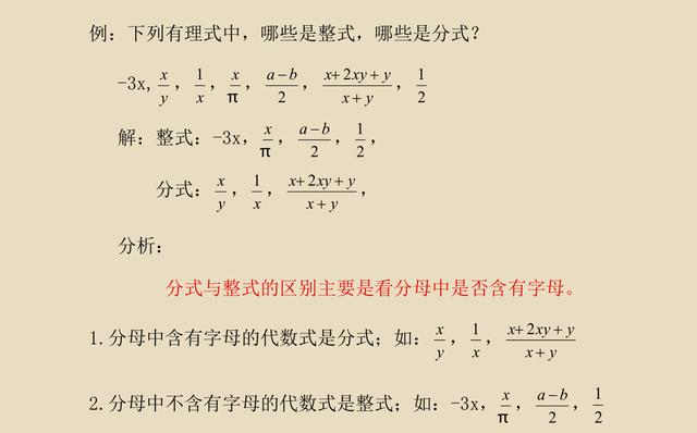 八年级下册《分式》深度剖析，提前预备！