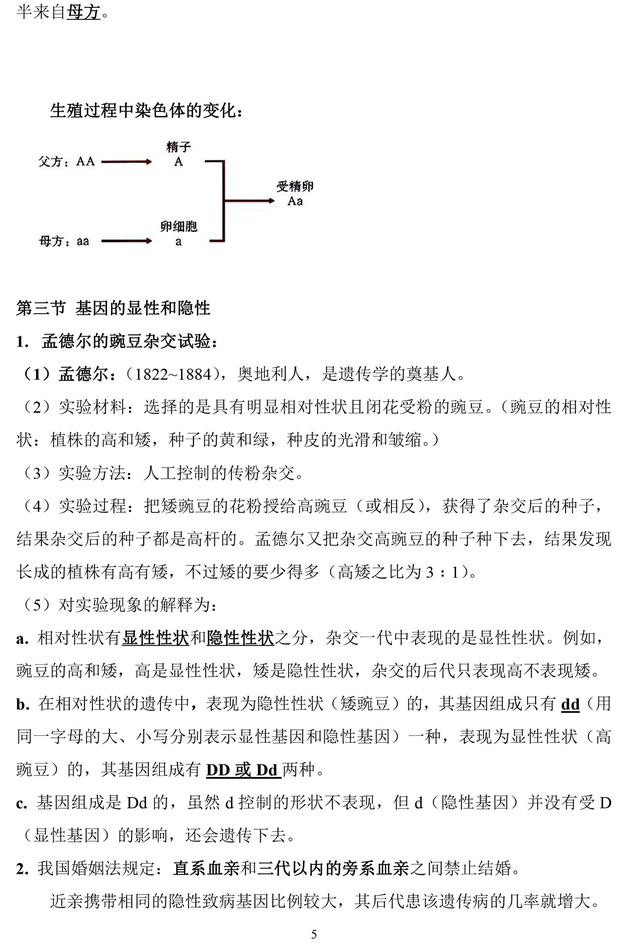 最新人教版八年级下册生物知识点归纳汇总，趁寒假先预习起来！