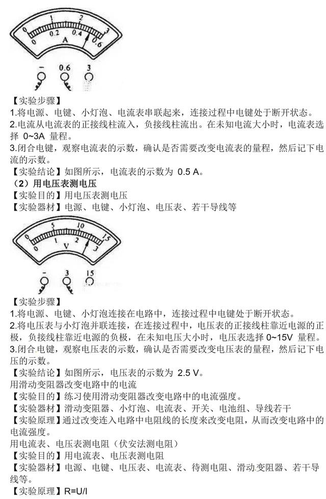 中考物理常考实验精细梳理，掌握这些，再也不怕中考物理实验题！