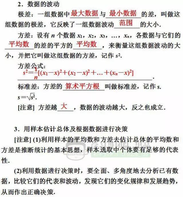 寒假预习｜八年级数学（下）重点知识预习清单！稳赢新学期、