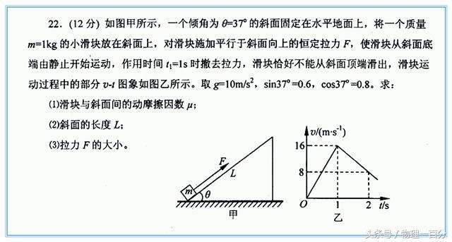 2018年高中物理期末压轴题！一道“力与运动”的完美结合题！